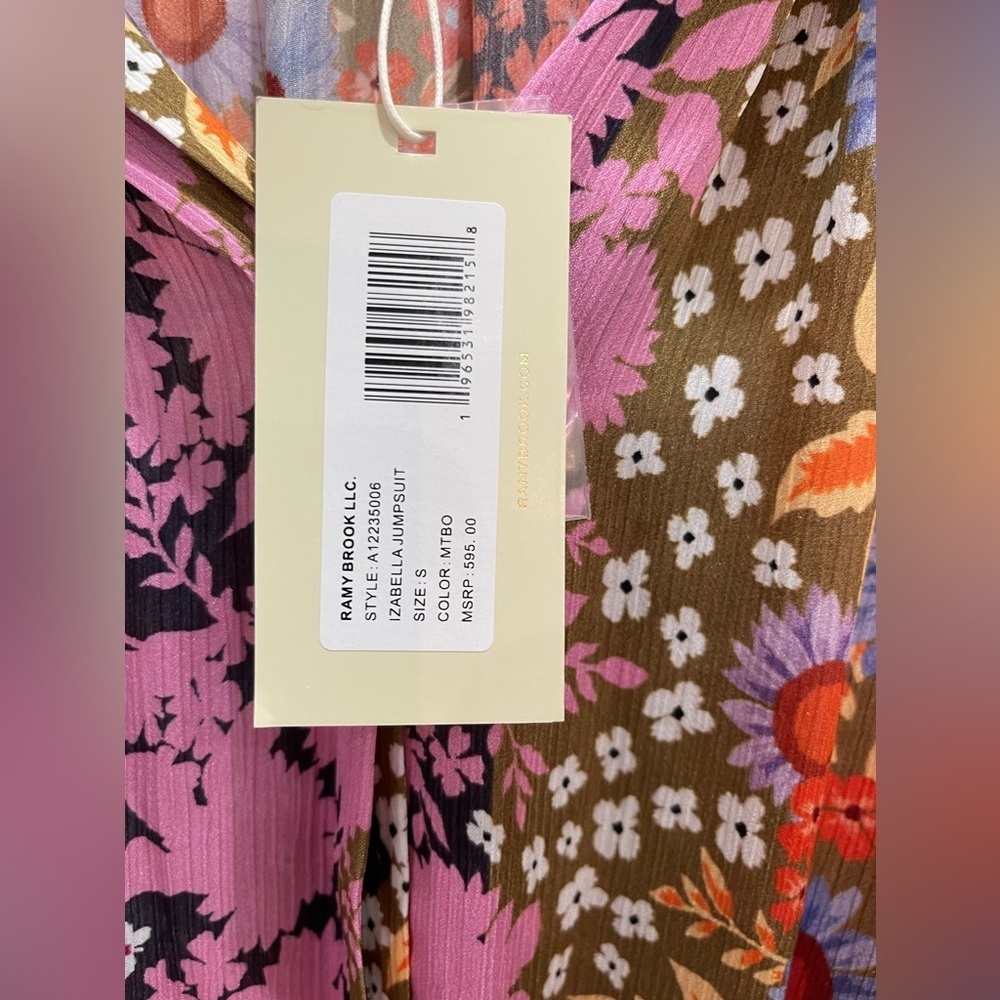 Ramy Brook Izabella Wide Leg Jumpsuit Small - Picture 2 of 3